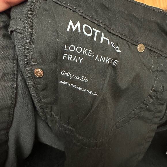 MOTHER The Looker Ankle Fray Jeans Guilty As Sin 30 - Picture 5 of 10